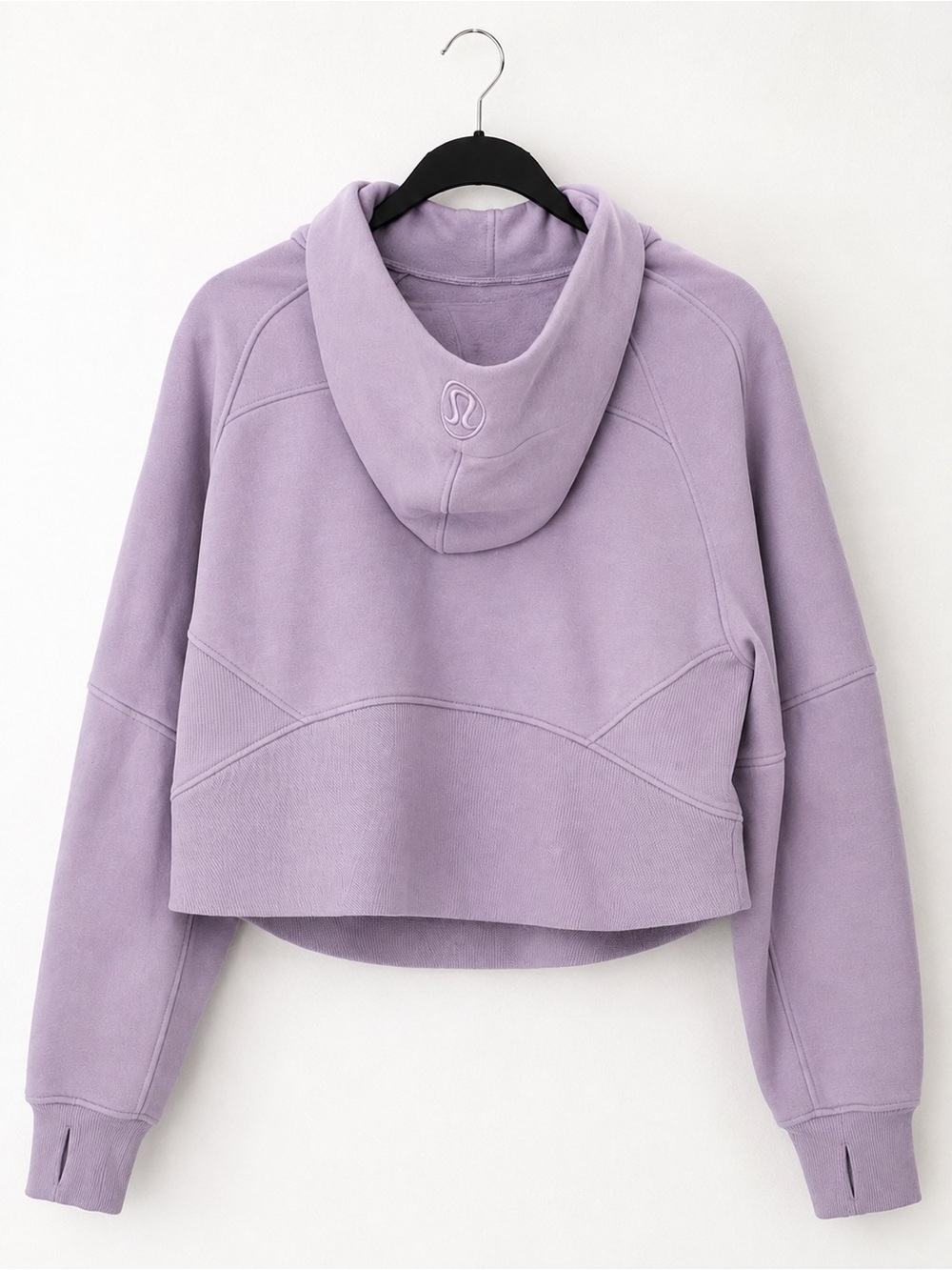 Lululemon Scuba Oversized Funnel Neck Cropped Hoodie Lavender Purple M